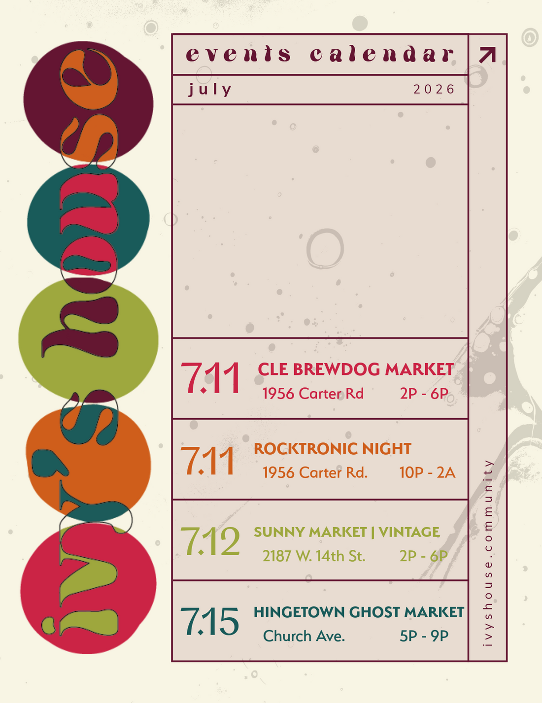 July Events!